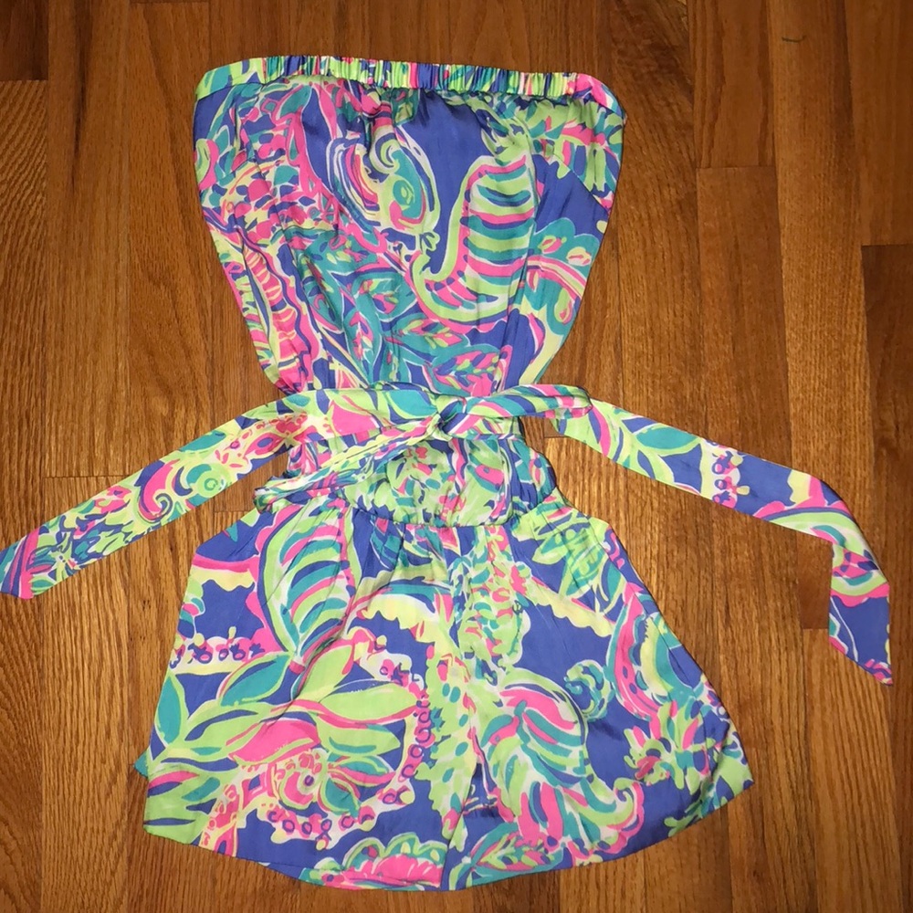 Lily Pulitzer STRAPLESS ROMPER!